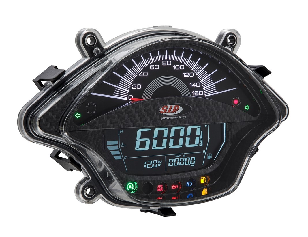 Contagiri / tachimetro per Vespa GTS/GTS Super 300cc FL ('14-), carbon-look