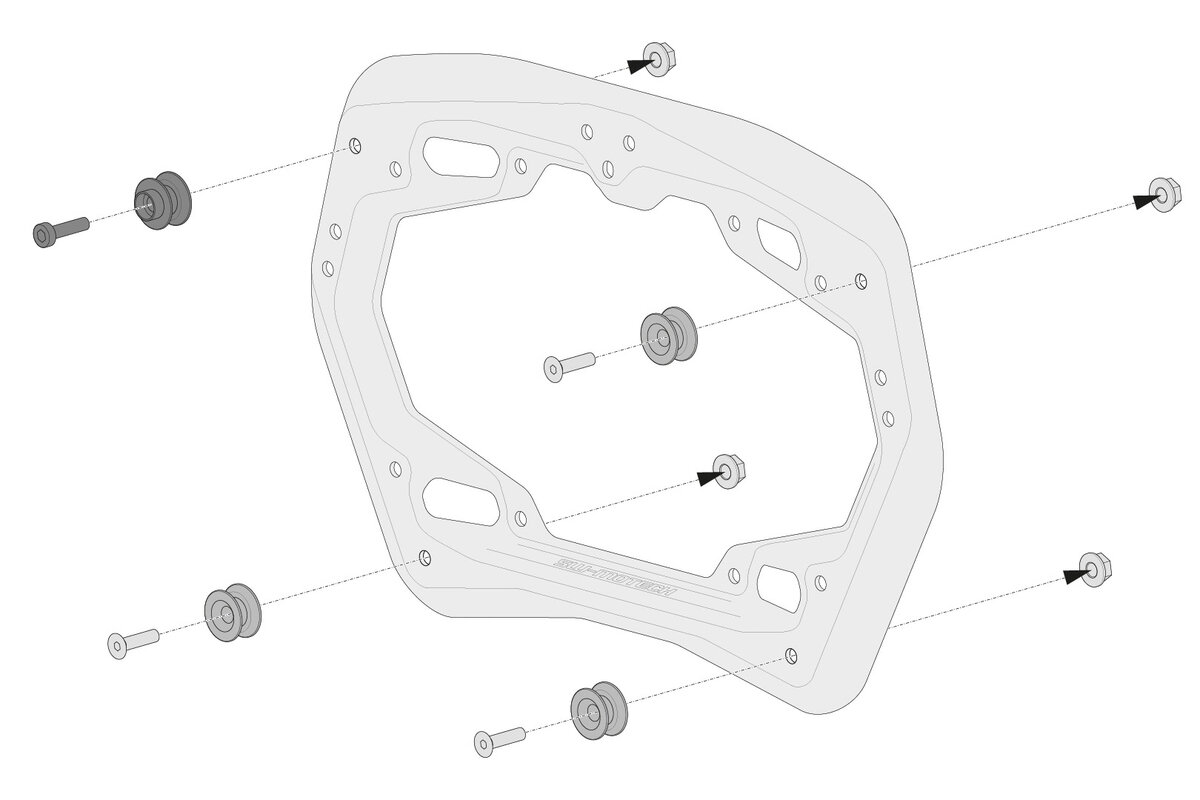 SW-Motech Sistema di borse SysBag WP L/L per Honda XL 750 Transalp (23-) SW-Motech