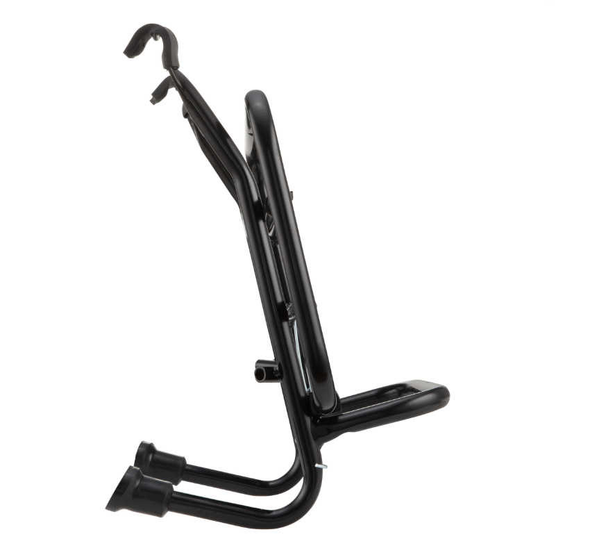 Portapacchi anteriore per Vespa PX 80-200cc, pieghevole, nero