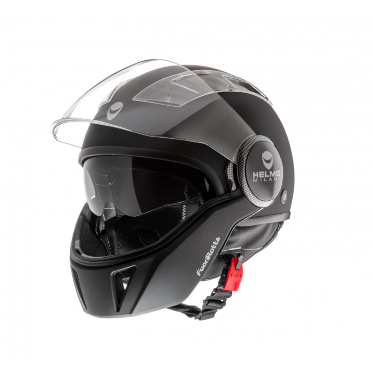 Casco integrale Helmo Milano, FuoriRotta, nero, opaco