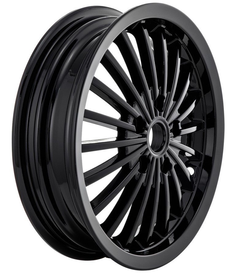 Cerchio anteriore/posteriore per Vespa GTS/GTS Super/GTV/GT 60/GT/GT L 125-300ccm, nero lucido