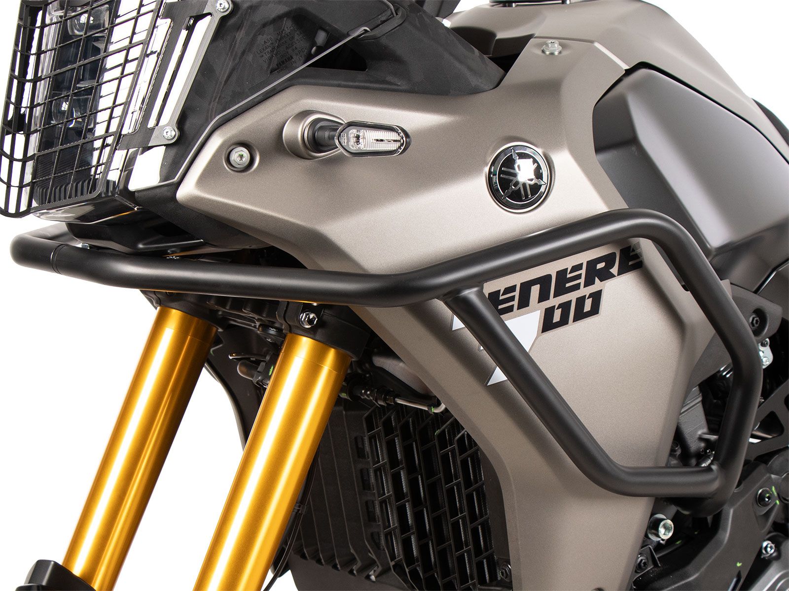 Barra di protezione serbatoio nera per Yamaha Ténéré 700 (25-) Hepco & Becker