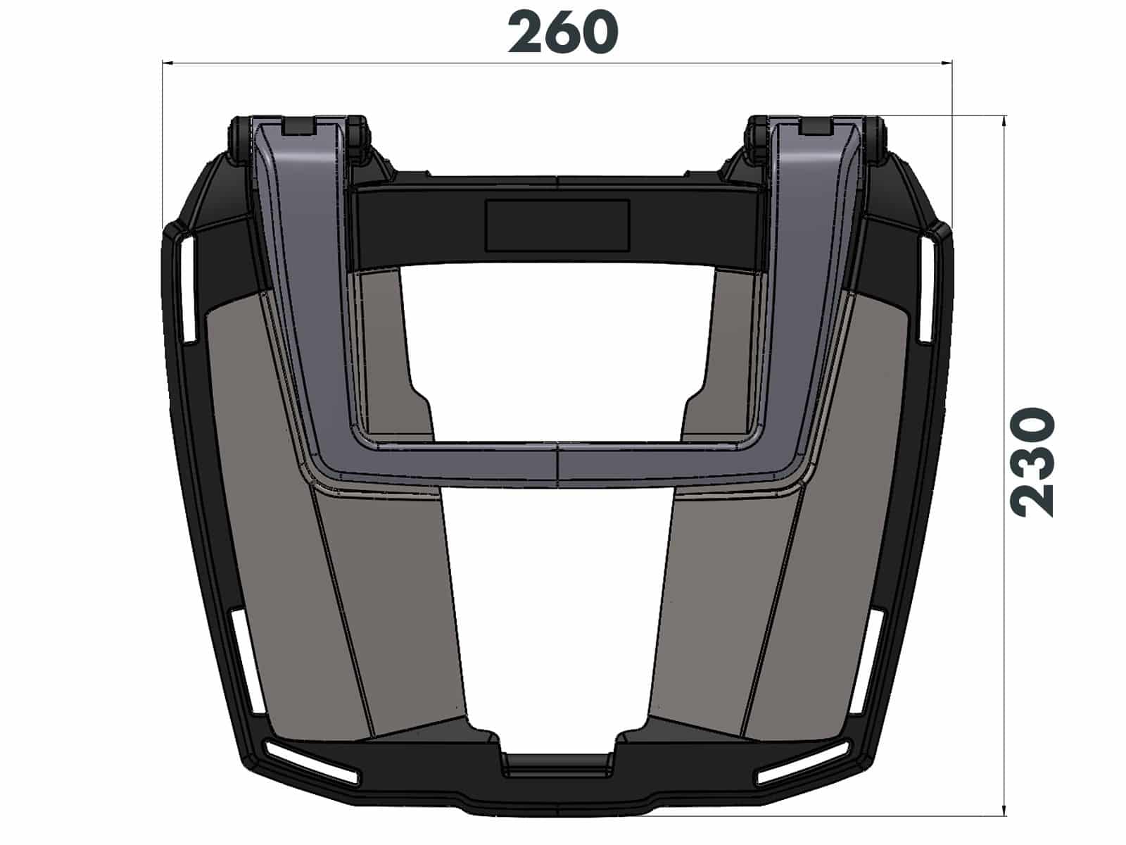 Easyrack Topcaseträger nero per Aprilia SR GT 125 /200 /Sport (22-) Hepco & Becker
