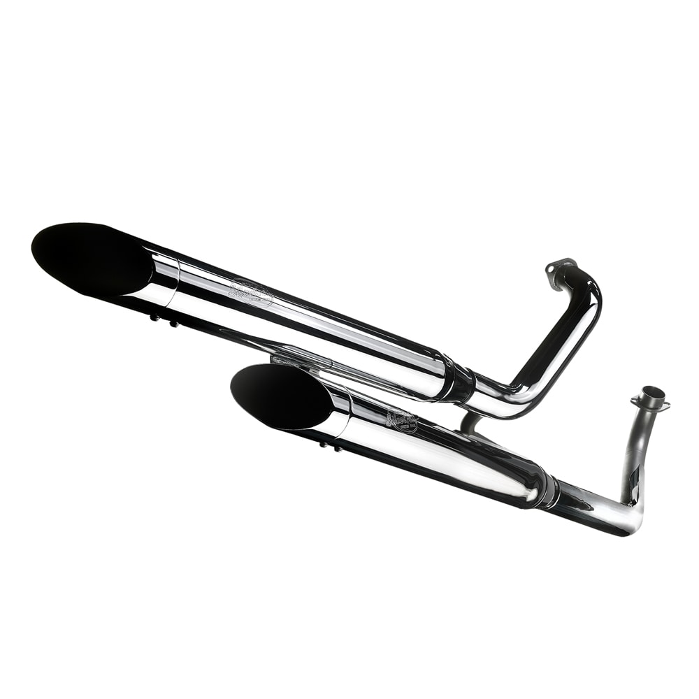 Impianto di scarico LeoVince Silver Tail, Slip On per Yamaha XV Virago