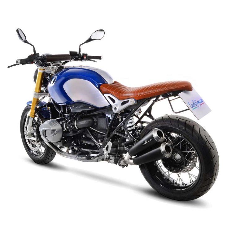 Impianto di scarico LeoVince GP Duals, acciaio inox per BMW R NINE T (Bj.14-16)