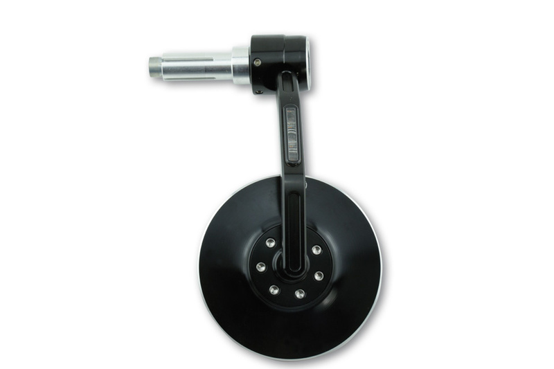 HIGHSIDER pro Specchietto da manubrio Conero nero con indicatore LED (1 pezzo)