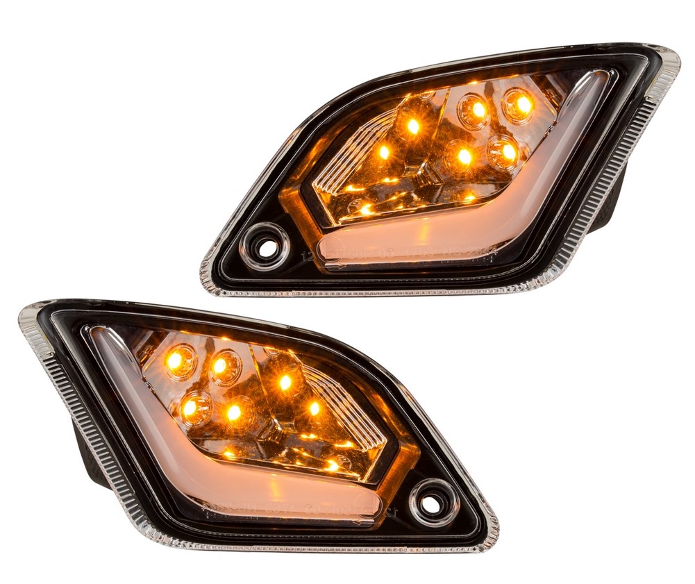 Kit indicatore di direzione posteriore destro/sinistro per Vespa GTS/GTS Super/GTV/GT 60/GT/GT L ('03-'13), trasparente