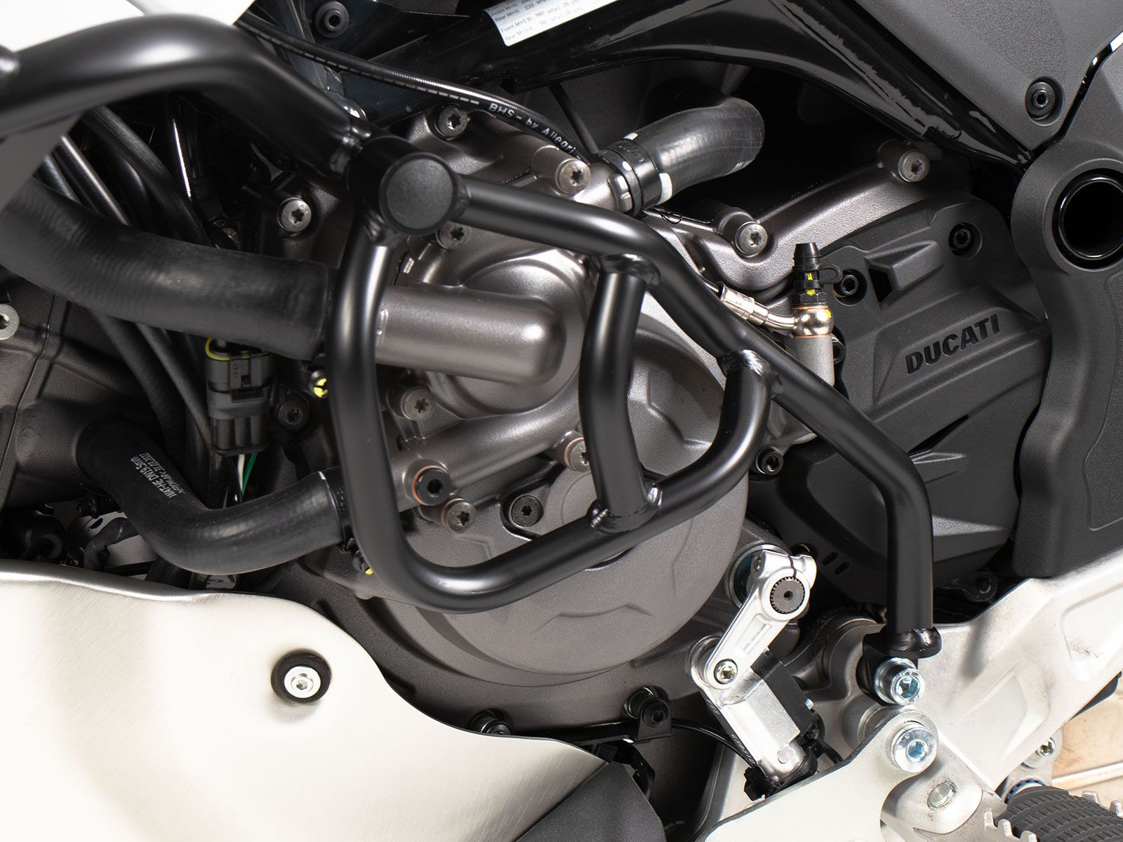 Barra aggiuntiva nera, unilaterale sinistra per Ducati DesertX (22-) Hepco & Becker
