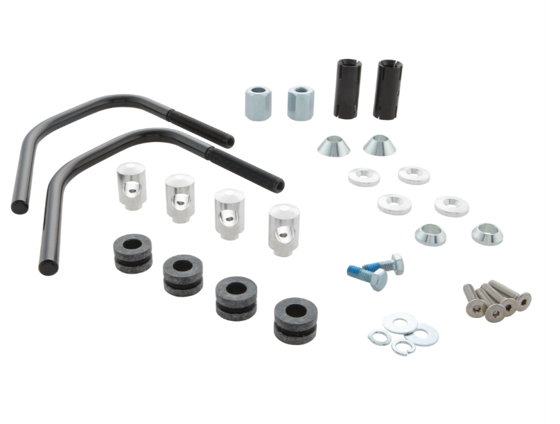 Zanzariera per Vespa Primavera/Elettrica 50-150cc 2T/4T, supporti neri, trasparente
