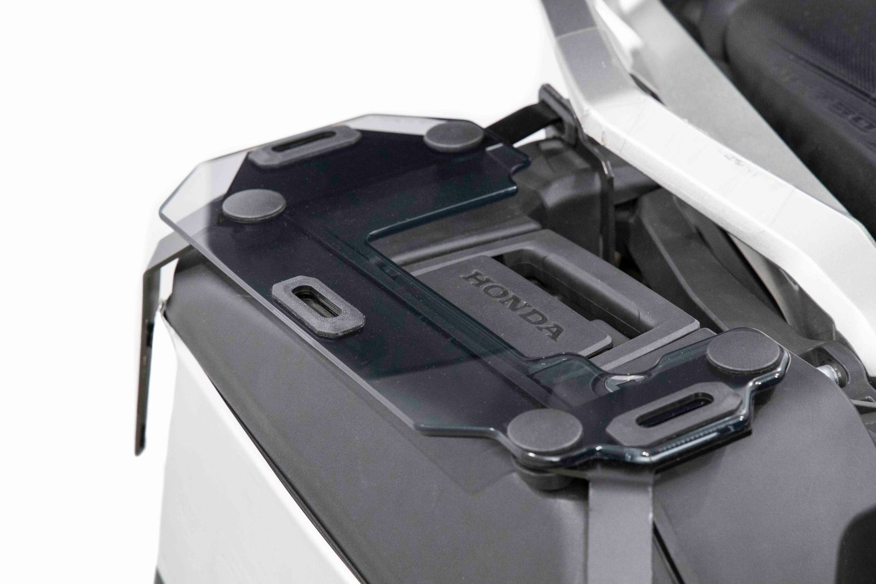 Portapacchi per valigie laterali Honda XL 750 Transalp /NT 1100 /ADV 750 /NC 750 X, coppia, PMMA, leggero