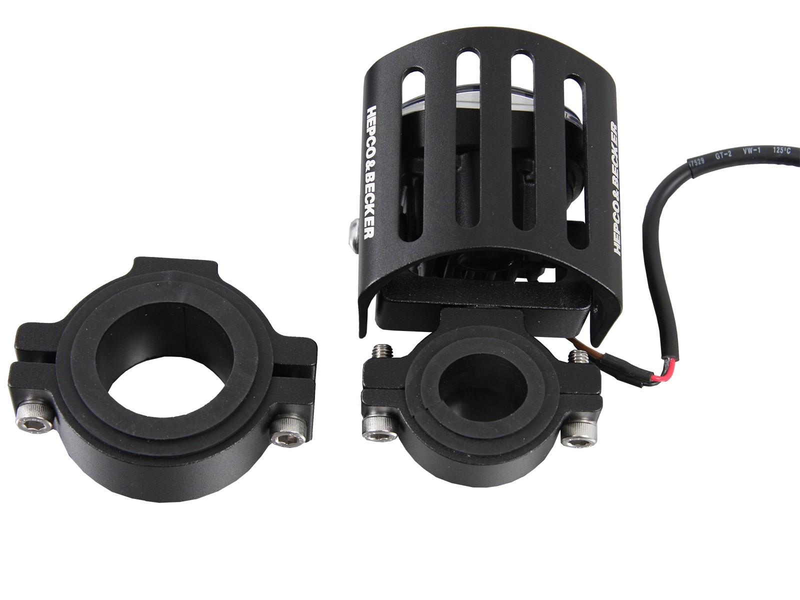 Faro ausiliario a LED (set) incluso set di montaggio universale per BMW F 850 GS (Bj.18-) Originale Hepco