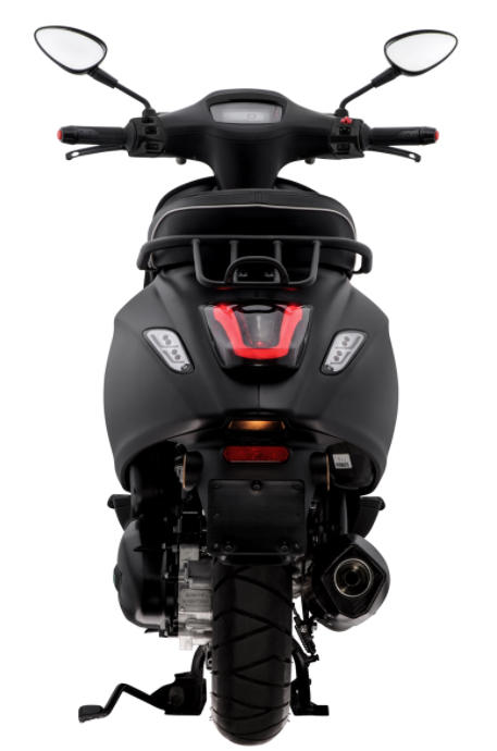 Portapacchi/maniglione passeggero nero opaco per Vespa Primavera/​Sprint 50-150ccm 2T/​4T AC