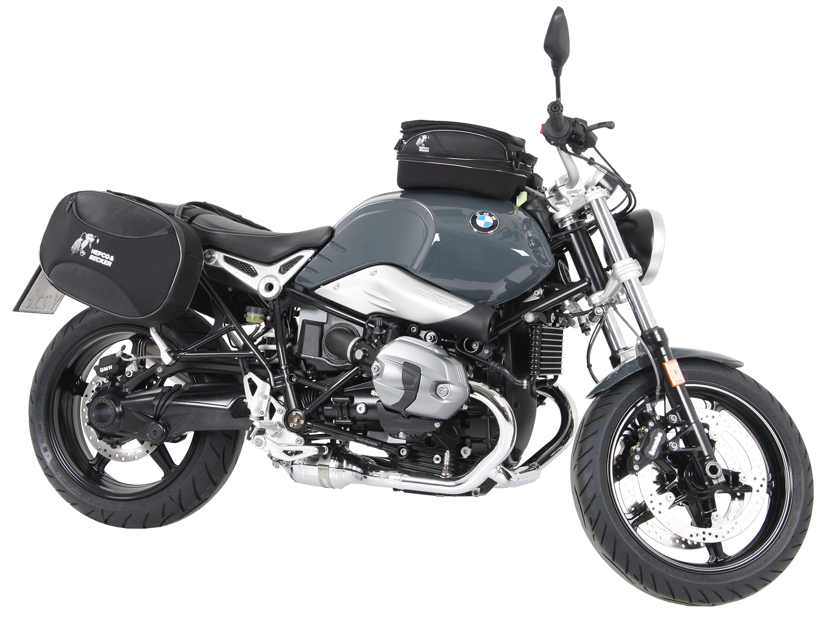 Anello serbatoio di base con blocco borsa serbatoio per BMW R nineT Pure (17-23) Hepco & Becker