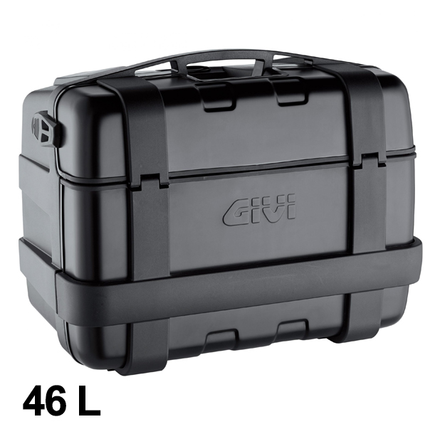 Valigia Trekker 46 litri MONOKEY con coperchio in alluminio nero Givi