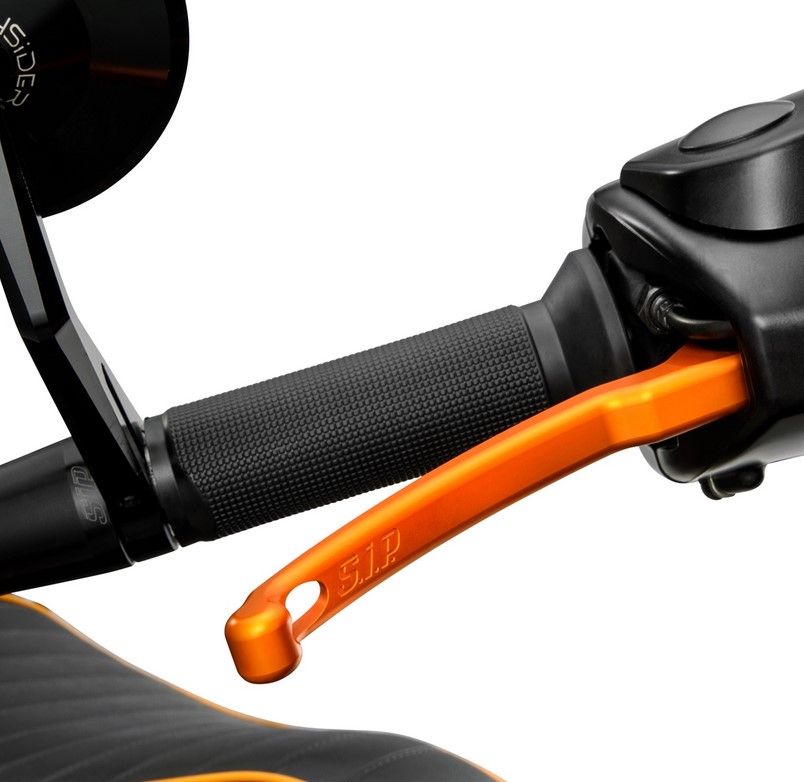 Set di leve freno sportive per Vespa, destra e sinistra, arancione opaco