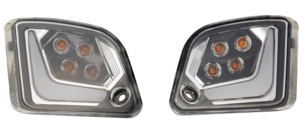Kit indicatori di direzione anteriori e posteriori per Vespa GTS/GTS Super/GTV/GT 60/GT/GT L ('03-'13), trasparente