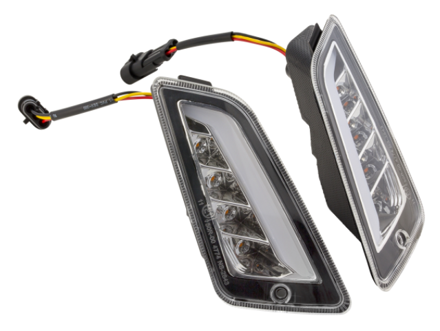 Kit indicatori di direzione anteriori e posteriori per Vespa GTS/GTS Super/GTV/GT 60/GT/GT L ('03-'13), trasparente
