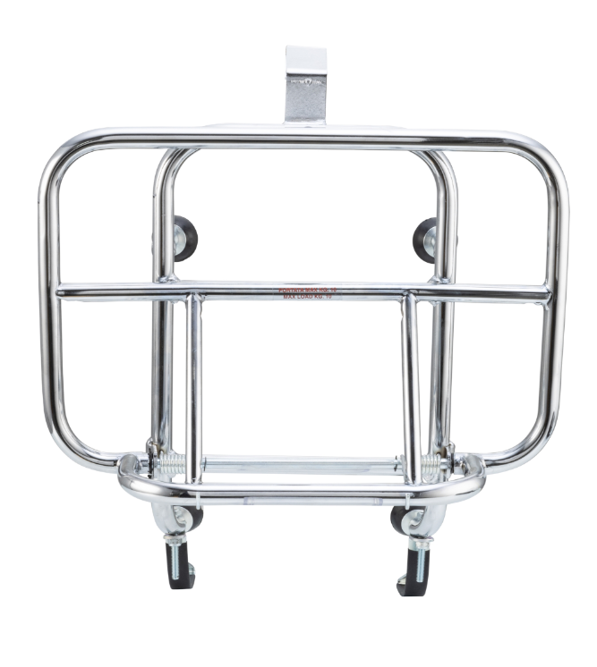 Portapacchi anteriore per Vespa GTS/GTS Super/GTV/GT 60/GT/GT L 125-300cc, pieghevole, cromato