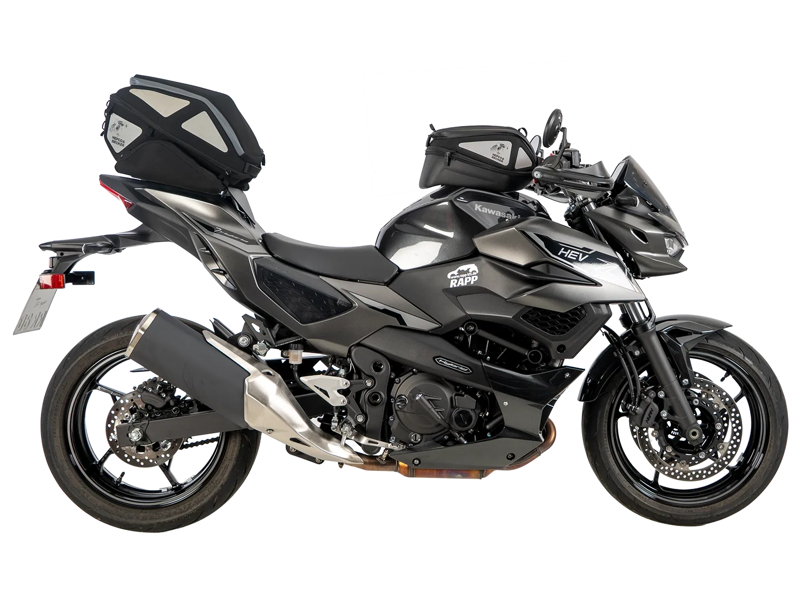 Portapacchi sportivo nero per Kawasaki Z 7 Hybrid (24-) Hepco & Becker