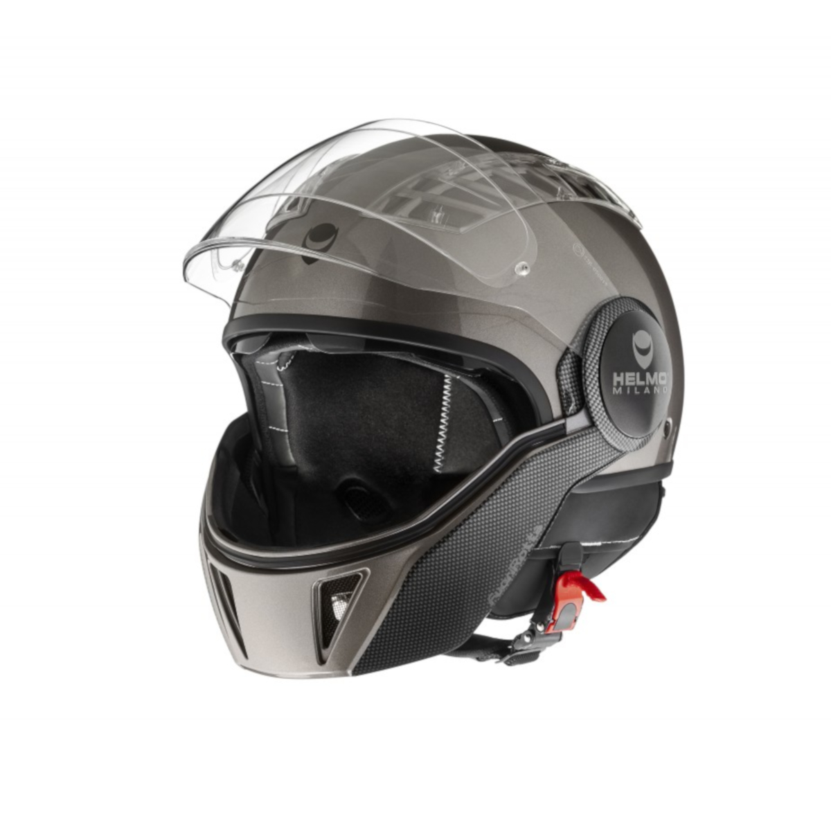 Casco integrale Helmo Milano, FuoriRotta, grigio lucido