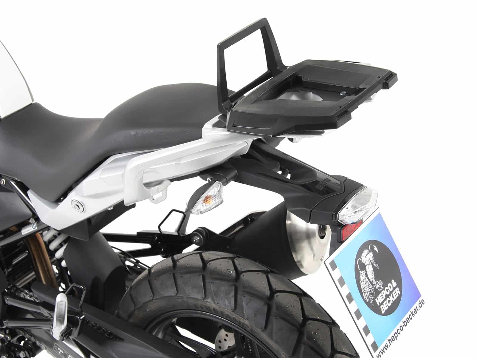Portavaligie in alluminio per portapacchi originale per BMW G 310 GS (17-) Hepco & Becker