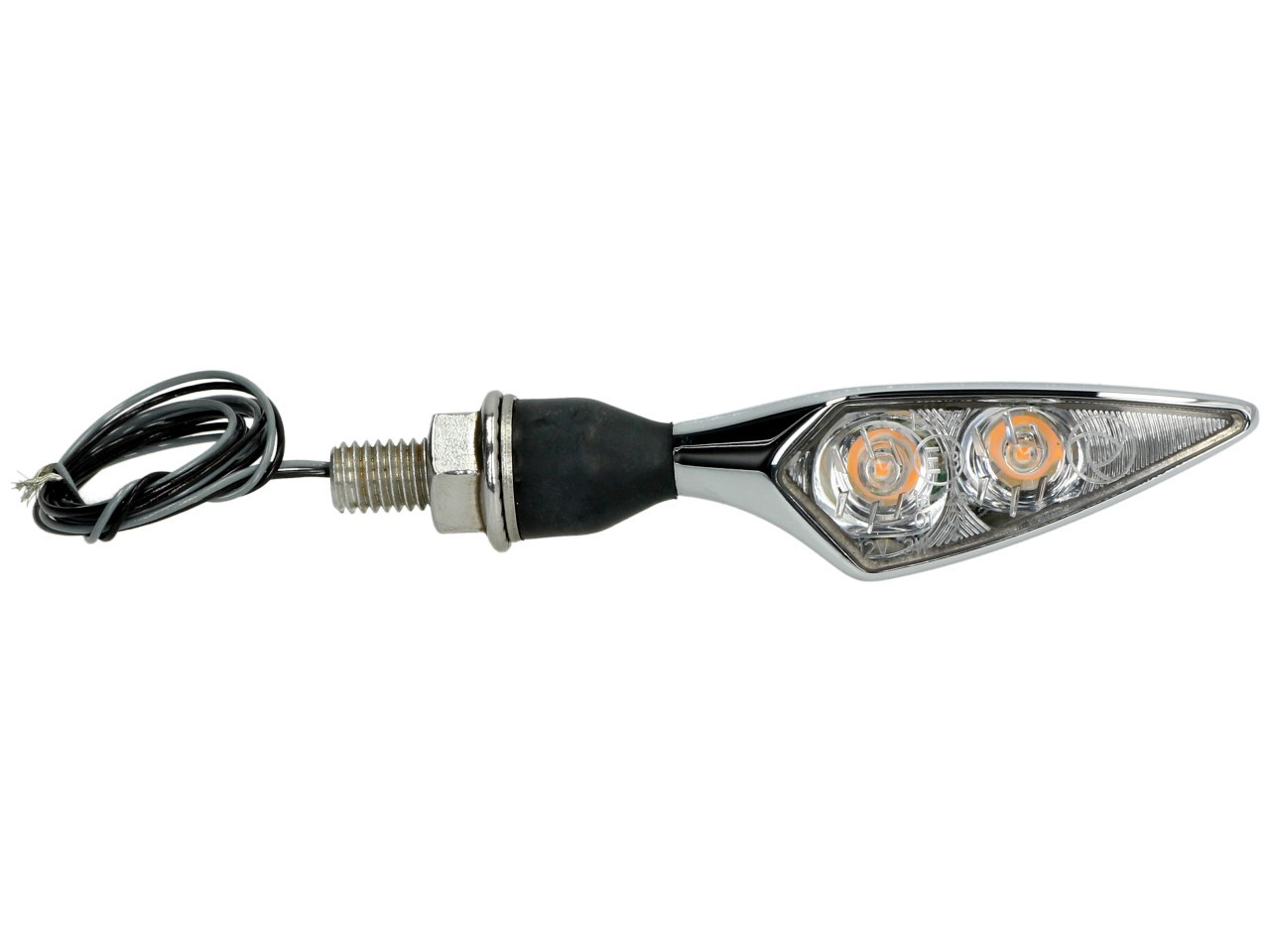 Indicatore Kellermann, Rhombus Extreme, alluminio, LED, VL/HR, 12 V, cromo lucido, M8x20, omologazione E