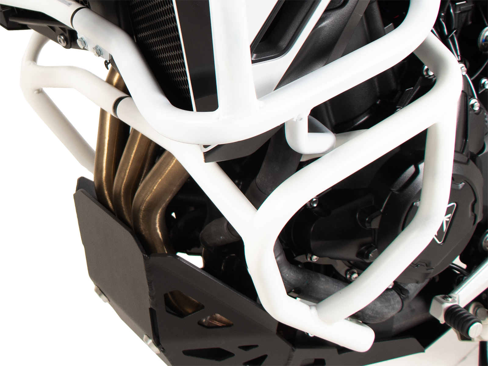 Protezione motore bianca per Triumph Tiger 900 Rally Pro (24-) Hepco & Becker