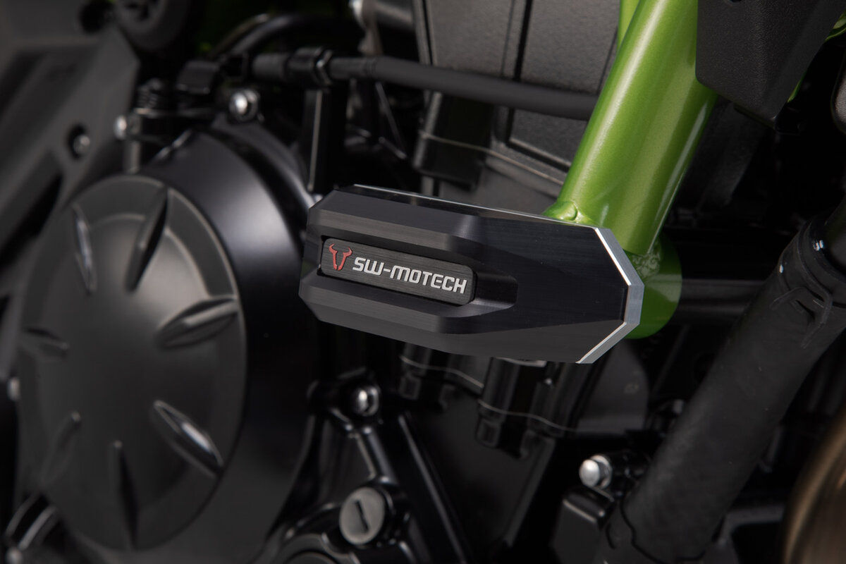 Kit crash pad SW-Motech nero per Kawasaki Z 650 /RS /S