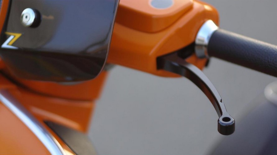 Set leva freno sportiva ZELIONI per Vespa, destra e sinistra, nero