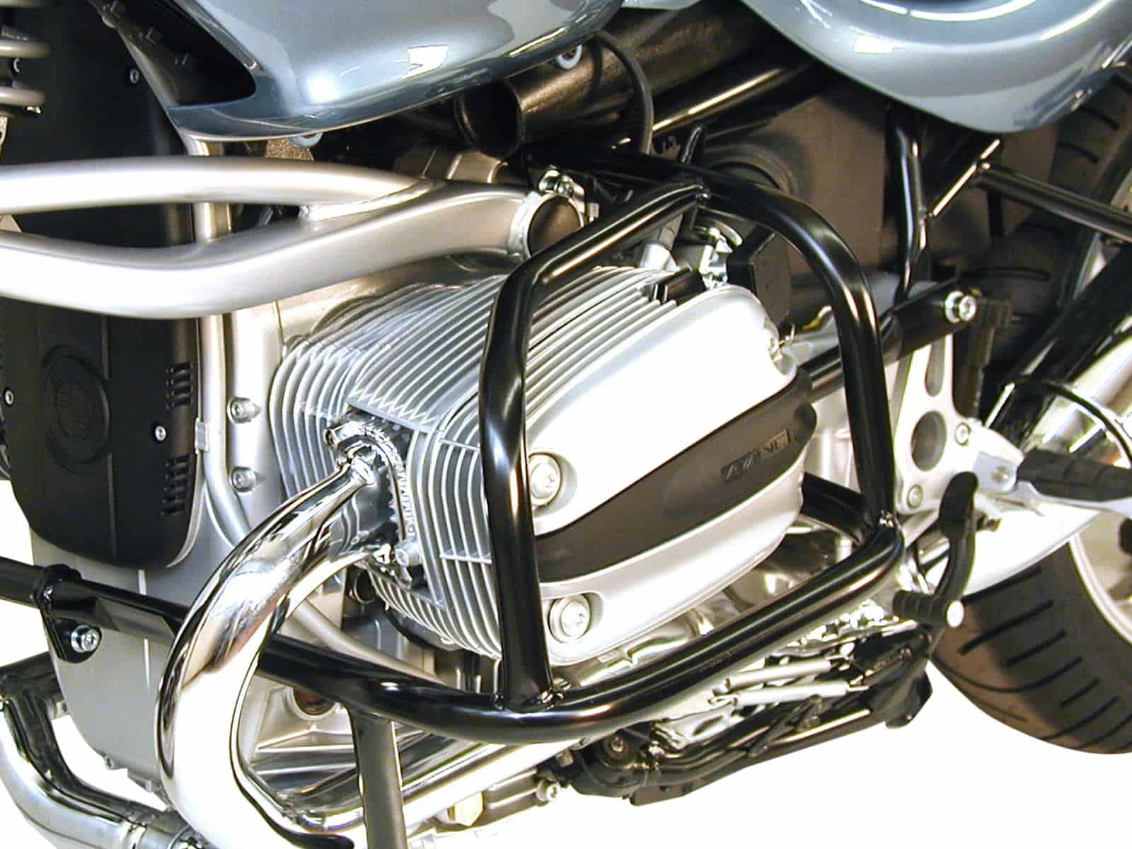 Protezione motore nera per BMW R 850 R (03-06)/R 1150 R (00-06) Hepco & Becker