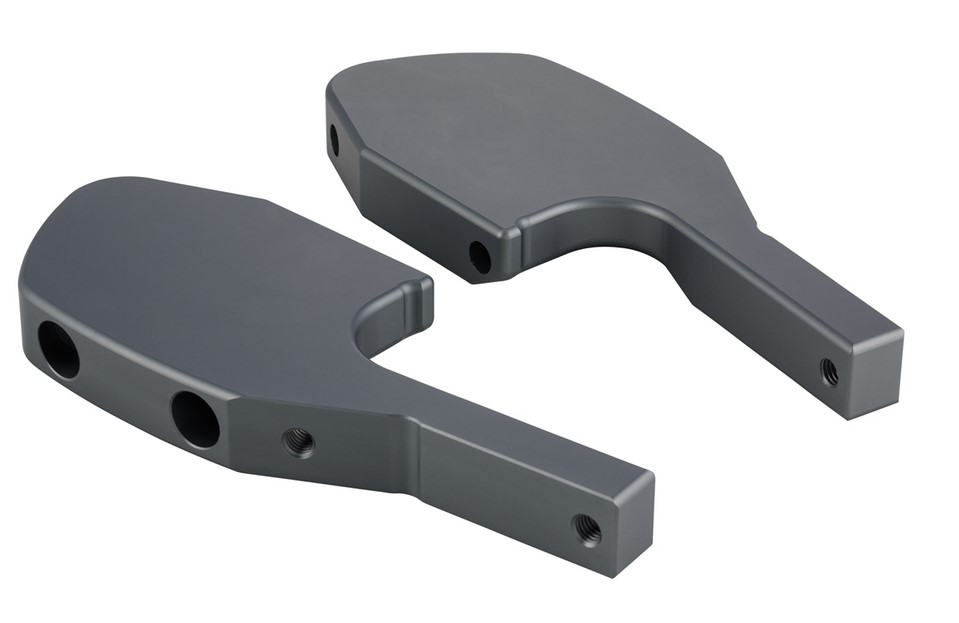 Adattatore poggiapiedi per Vespa GTS/GTS Super/GTV/GT 60/GT/GT L 125-300ccm, grigio opaco