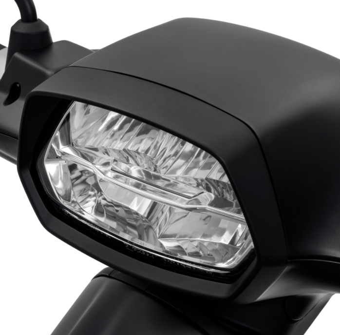 Anello portalampada per Vespa Sprint 50-150ccm ('18-), nero opaco