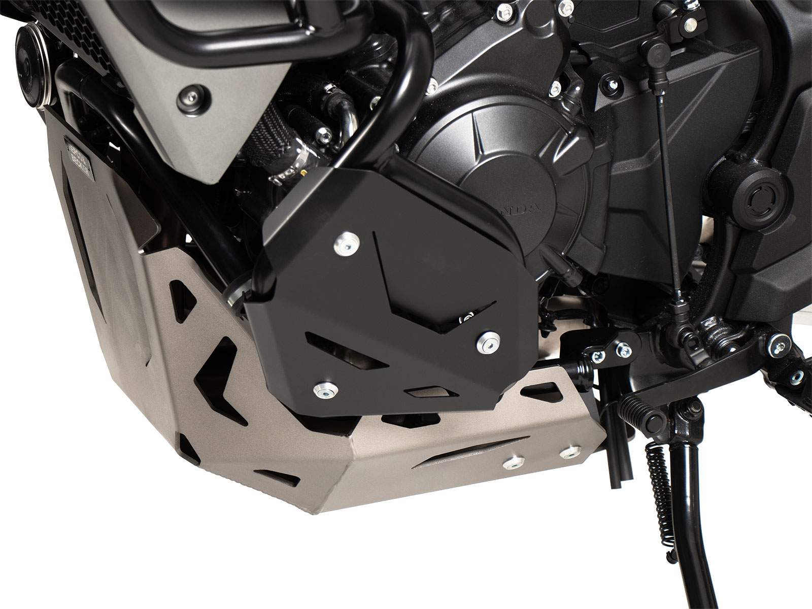 Piastre aggiuntive per il paramotore nero per Honda XL 750 Transalp (25- ) Hepco & Becker