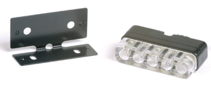 HIGHSIDER smart Mini LED luce targa nera (1 pezzo)