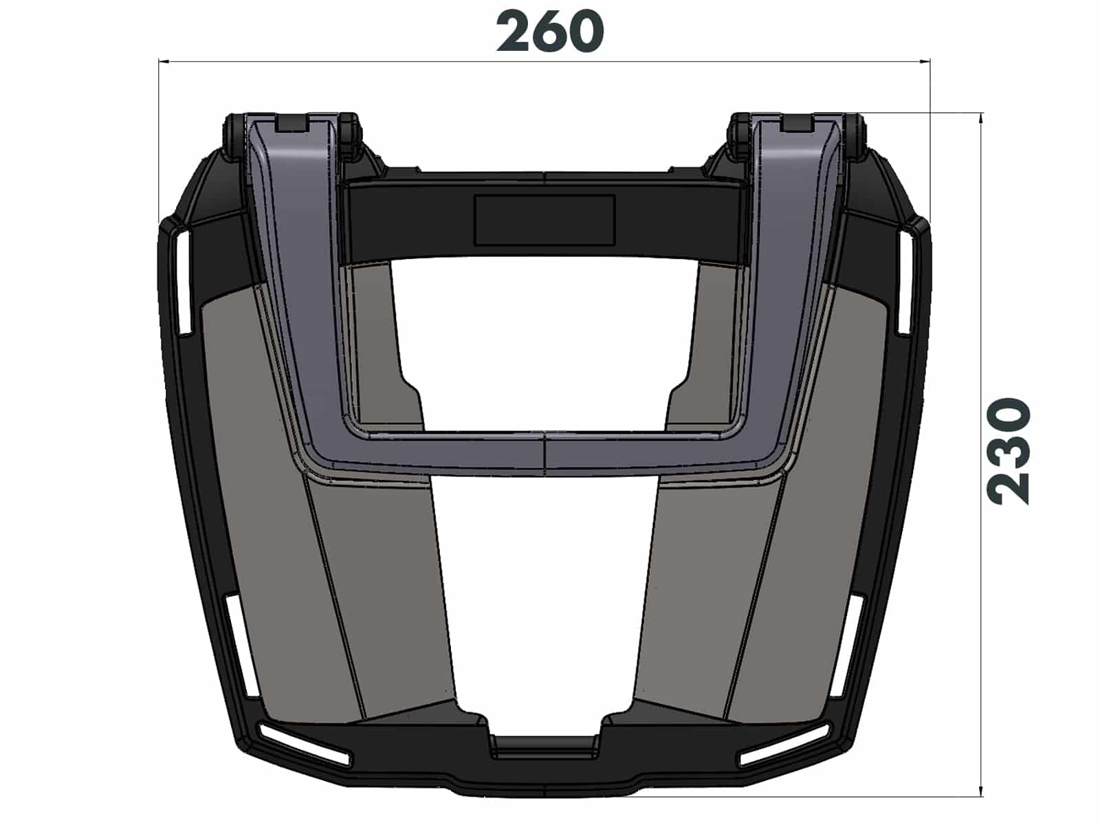 Easyrack porta bauletto nero per Ducati Scrambler 1100 Dark Pro /Pro /Sport Pro (21-24)