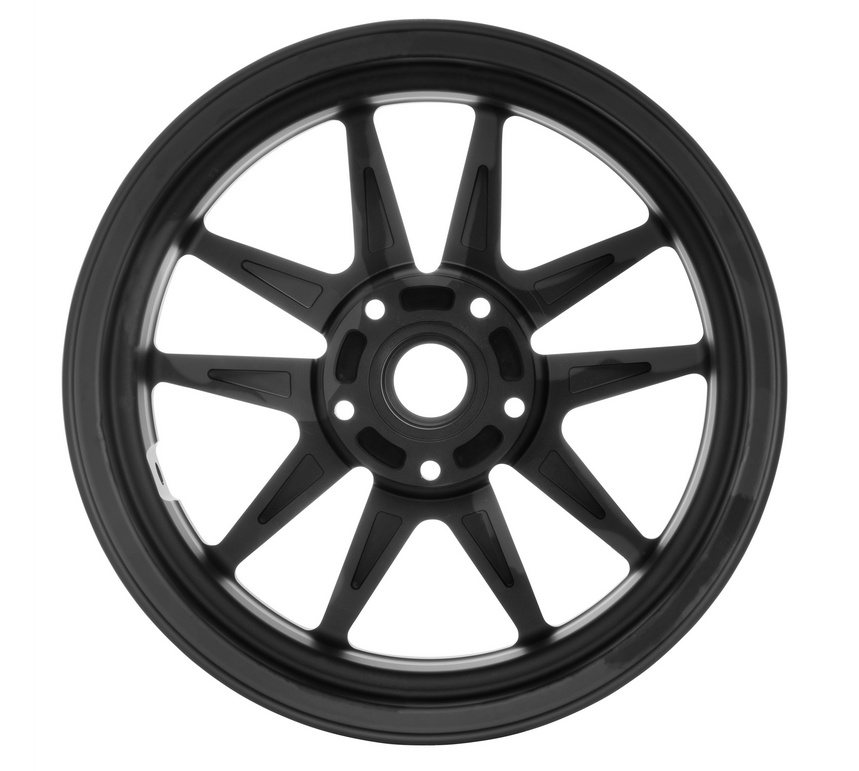 Cerchio sport anteriore/posteriore 12" per Vespa GTS/GTS Super/GTV/GT/946 125-300ccm, nero opaco