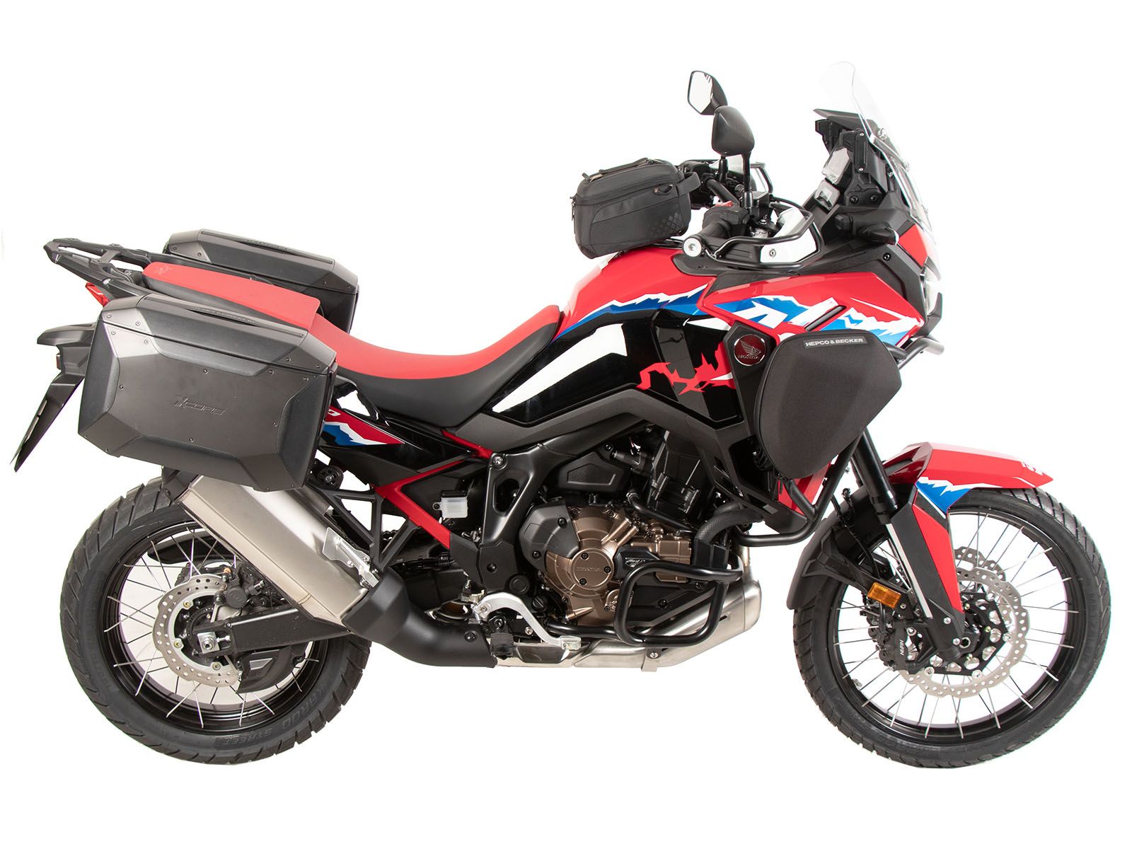 Portapacchi laterale C-Bow nero per Honda CRF 1100 Africa Twin Adventure Sports (24-) Hepco & Becker