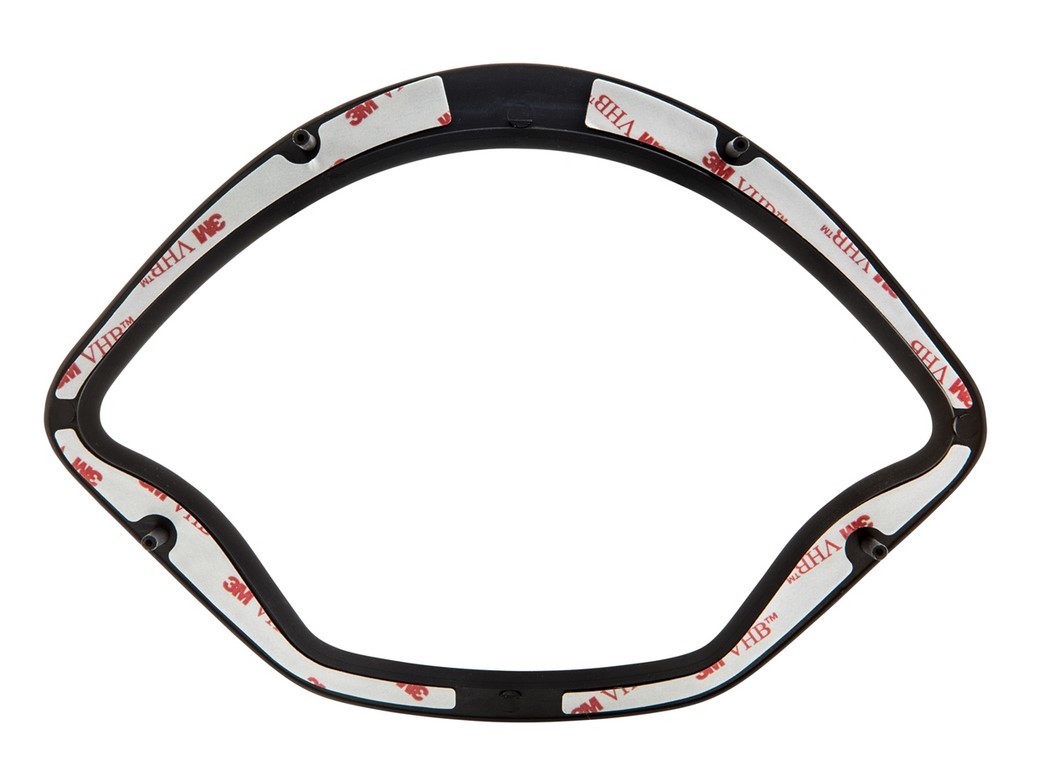 Anello decorativo tachimetro per Vespa GTS/GTS Super 125-300cc ('14-), nero opaco