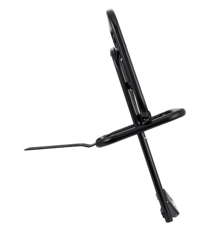 Portapacchi posteriore per Vespa PX 80-200cc, pieghevole, nero