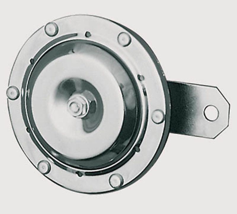 Clacson intelligente HIGHSIDER cromato 12 V, 100 mm