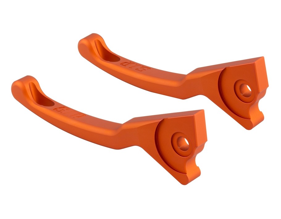 Set di leve sportive freno Shorty per Vespa, destra e sinistra, arancio opaco