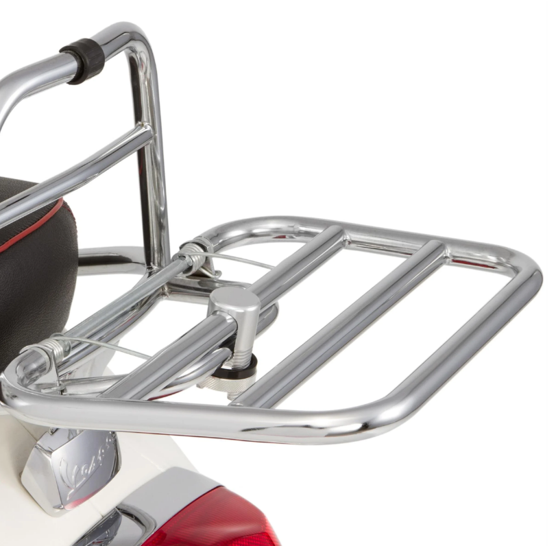 Pinza portapacchi per Vespa, alluminio, argento