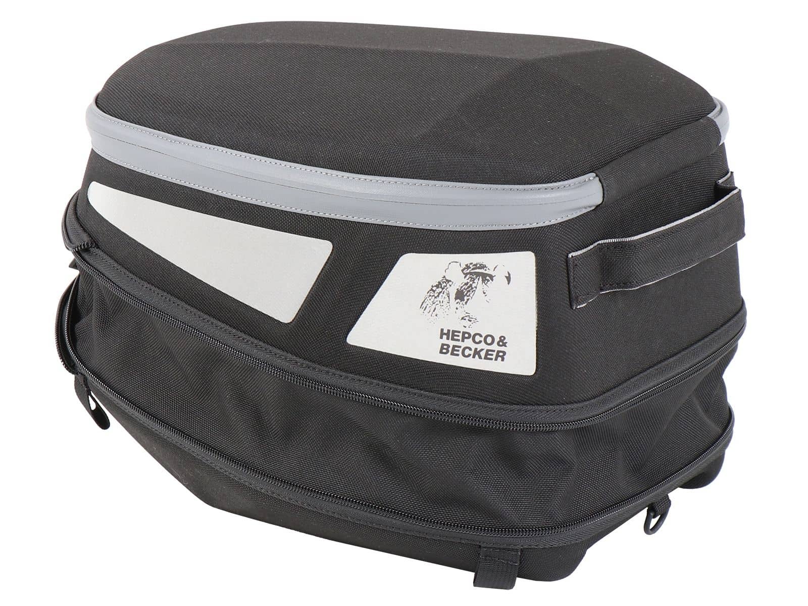 Royster Rearbag Sport borsa posteriore nera/grigia con attacco base Hepco & Becker