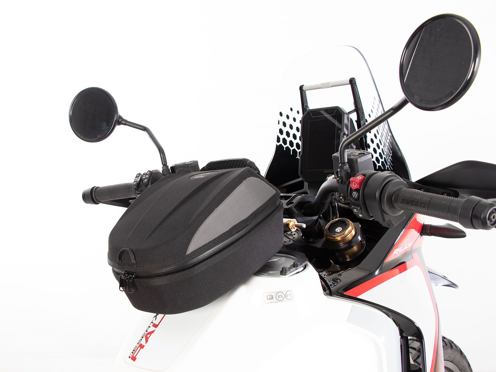 Anello serbatoio di base con blocco borsa serbatoio per Ducati DesertX Rally (24-) Hepco & Becker