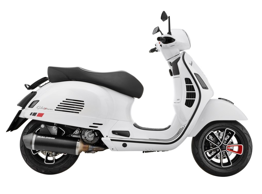 Portapacchi posteriore anni '70 per Vespa GTS/GTV/GT 125-300cc 4T LC, nero