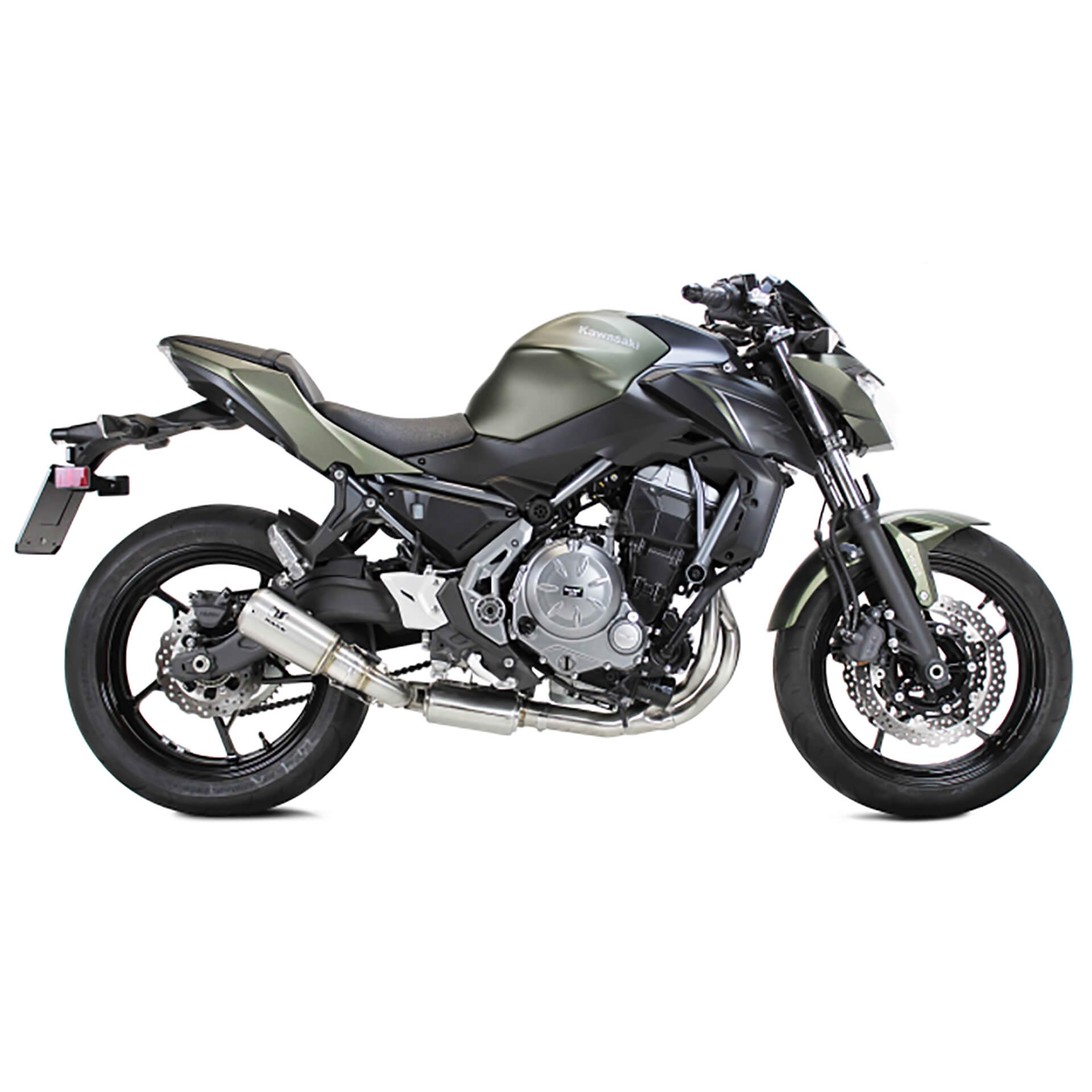 IXRACE MK2 sistema completo con gatto Kawasaki Z 650 /RS, 650 Ninja (21-), acciaio inox, omologato E, Euro5