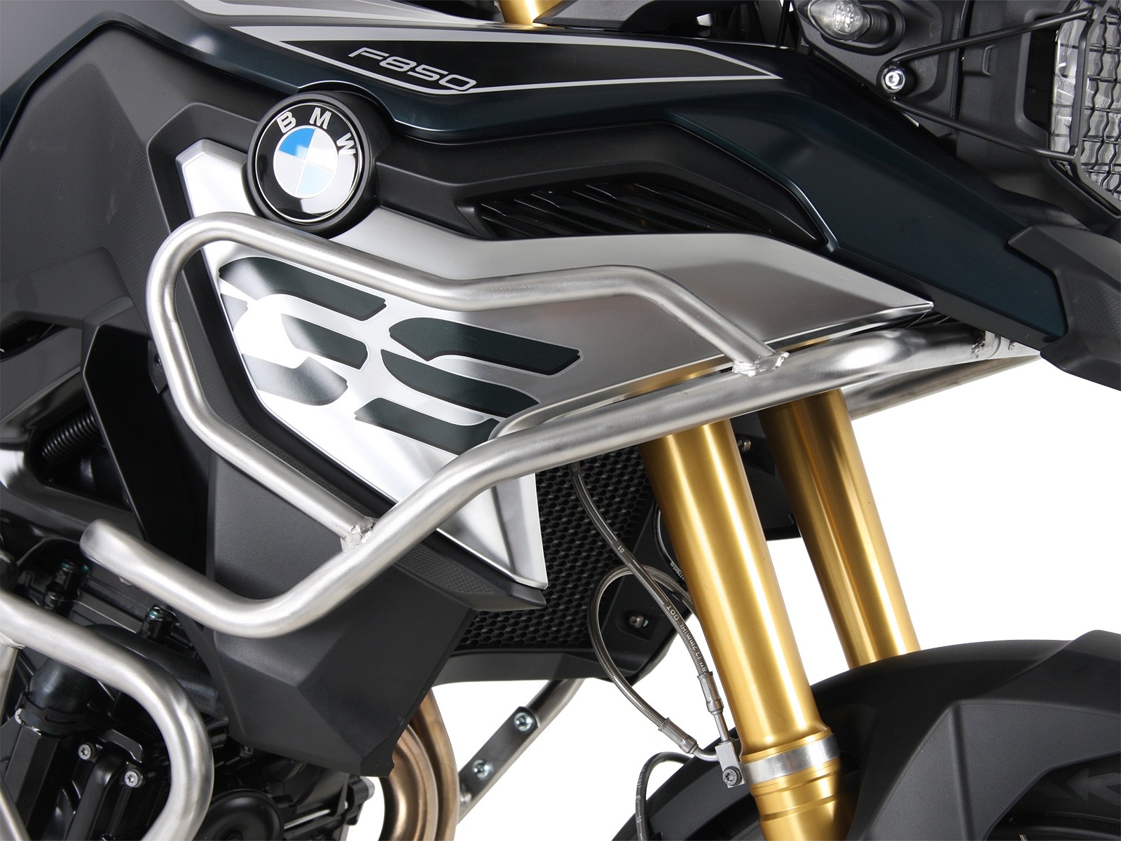 Protezione serbatoio in acciaio inox per BMW F 850 GS Hepco & Becker