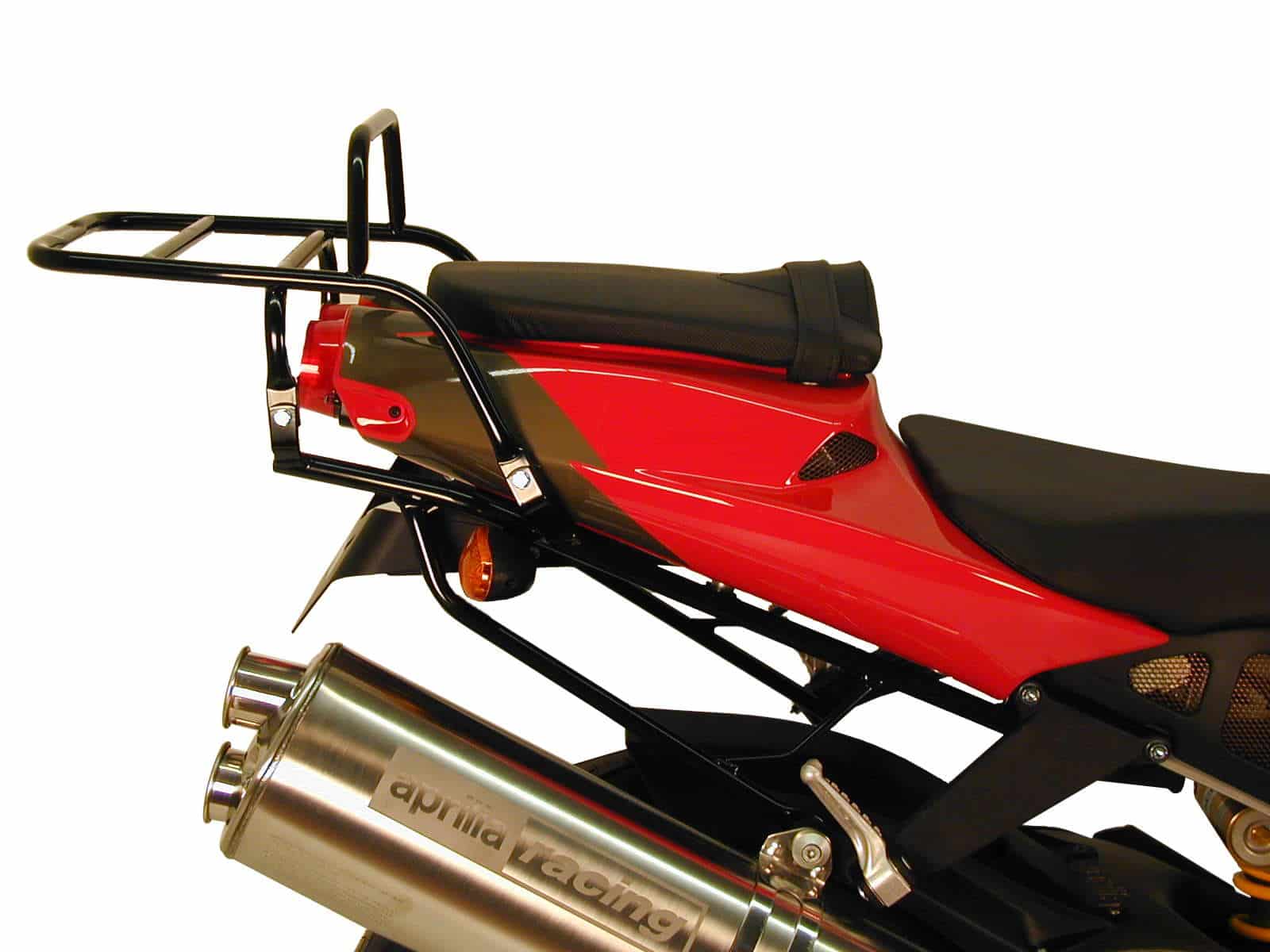 Portapacchi tubolare nero per Aprilia RSV Mille/Tuono (98-08) Hepco & Becker