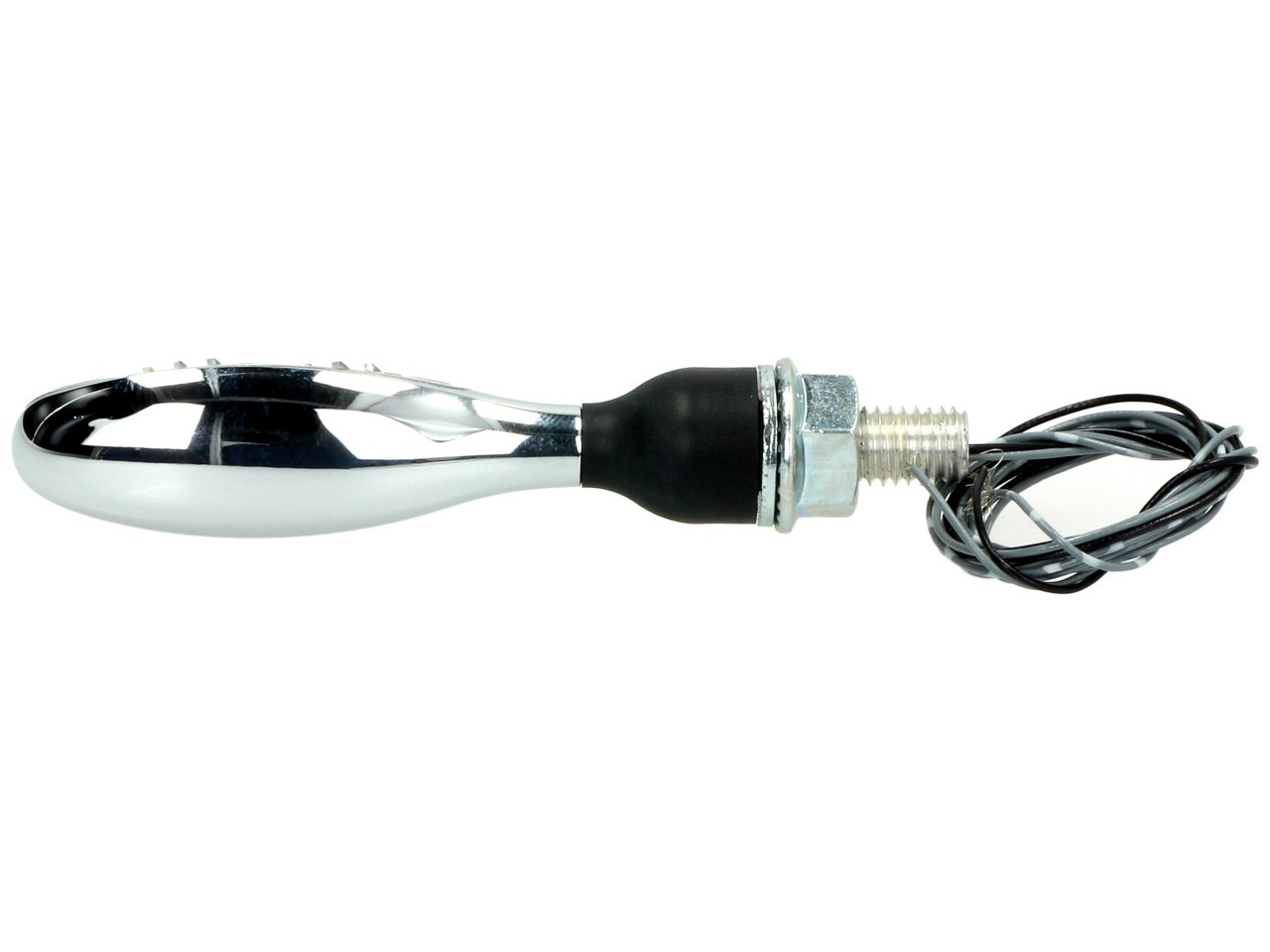 Indicatore Kellermann con luce di posizione, Micro 1000 PL, acciaio, LED, VL/VR, 12 V, cromo lucido, M8x20