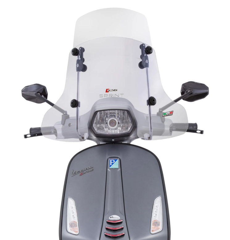 Parabrezza Faco "Twin-Screen" per Vespa Sprint - trasparente